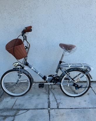 Bici pieghevole stile vintage NUOVA