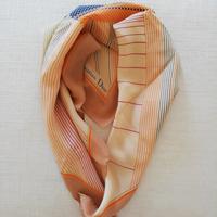 Foulard vintage Christian Dior sfondo beige+righe