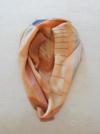 Foulard vintage Christian Dior sfondo beige+righe
