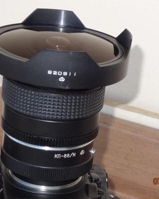 Obiettivo Fisheye russo per Kiew 88 F3,5 30mmi