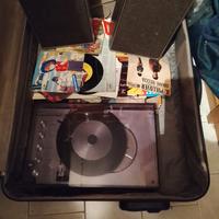 Giradischi anni 80 e dischi in vinile anni 60/80