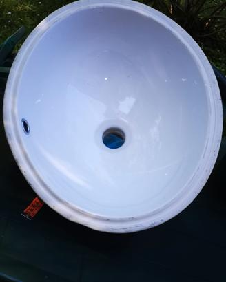 lavabo Ovale in ceramica bianca super America