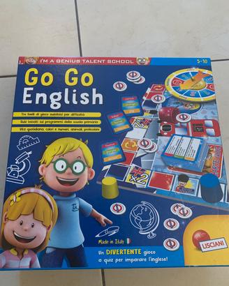 Gioco in scatola “Go Go English” 5/10 anni