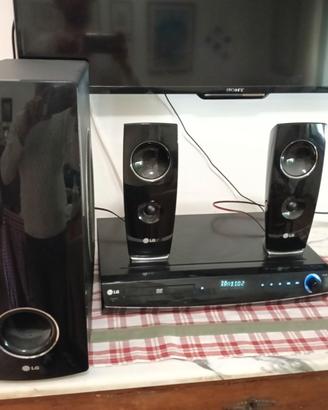 Home theater DVD surround stereo LG funzionante