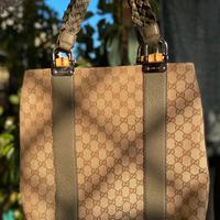 GUCCI ORIGINALE PERFETTA Borsa bamboo tote bag