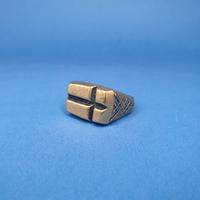 ANELLO "PIETRO FERRANTE" CROCE COLOR ORO