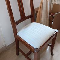 6 Sedie Legno Massello