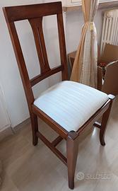 6 Sedie Legno Massello