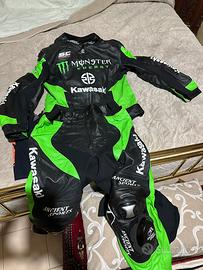 Tuta moto su misura kawasaki