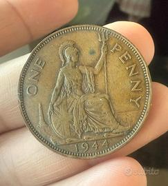 Moneta One Penny 1944 - Re Giorgio VI