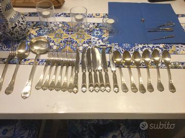 Servizio finto argento