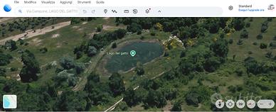 Lago naturale con terreno 50.000 mq e ruderi
