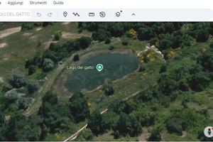 Lago naturale con terreno 50.000 mq e ruderi