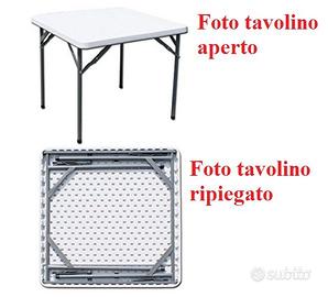 Tavolino quadrato 90 x 90. H 74 cm, resistentisimo