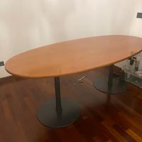 Tavolo ovale grande legno | Tavolo riunioni/pranzo