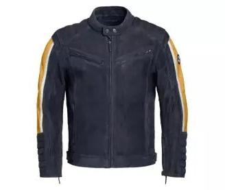 Giacca BMW in nabuk Schwabing uomo blu/gialla (S)
