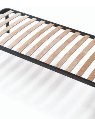 Letto singolo - doghe legno - materasso