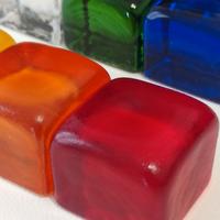 Set segnaposto vetro colorato