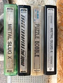Cassette giochi  Neo geo 9 pezzi + basi