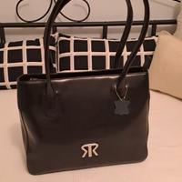 Borsa M Rossini in pelle nera