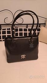 Borsa M Rossini in pelle nera