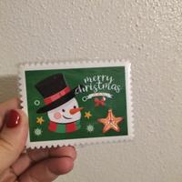 Calamita natalizia pupazzo neve Merry Christmas 