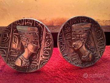 Antichi Gemelli argento Nefertiti Egitto misterios