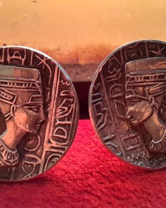 Antichi Gemelli argento Nefertiti Egitto misterios