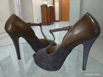 Andrea Pinto scarpe donna n. 37 vera pelle tortora
