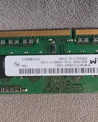 RAM SO-DIMM Micron da 4 GB DDR3L