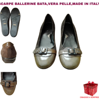 scarpe ,ballerina,in pelle,camoscio,Bata,