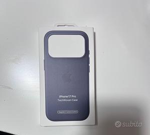 Cover apple originale iphone 17 pro TechWoven blu