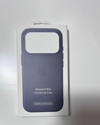 Cover apple originale iphone 17 pro TechWoven blu