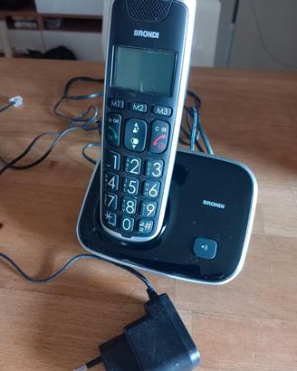 Telefono Cordless Fisso Brondi Bravo Gold