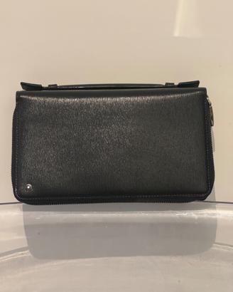 Montblanc Travel Wallet Organizer Zip Around Pelle
