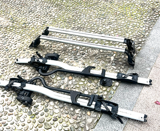 Barre tetto originali Golf 7 + 2 portabici Thule