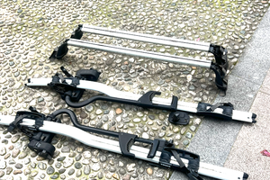 Barre tetto originali Golf 7 + 2 portabici Thule