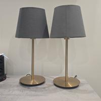 2 Lampade da tavolo IKEA SKAFTET + paralumi SKOTTO