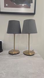 2 Lampade da tavolo IKEA SKAFTET + paralumi SKOTTO