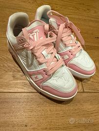 Sneaker LV Trainer rosa tg 38.5