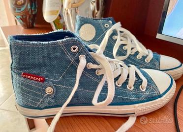 Sneakers Carrera 38 jeans azzurro lurex come nuove