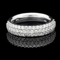 ANELLO A FASCIA IN ORO 18KT BRILLANTI 0.88 CT