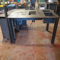 Forgia a carbone autocostruita per ferro battuto 