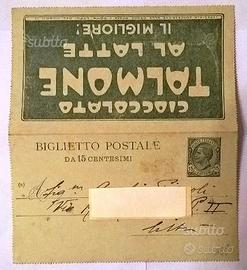 Regno 1921 Biglietto Postale intero 15 c. Talmone