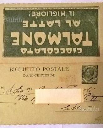 Regno 1921 Biglietto Postale intero 15 c. Talmone