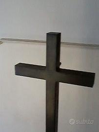 CROCE latina, semplice in ottone