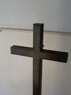 CROCE latina, semplice in ottone