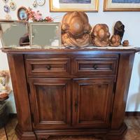 Credenza in arte povera color marrone 