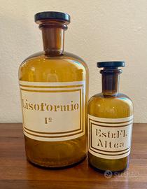 Coppia di vasi originali farmacia XIX secolo