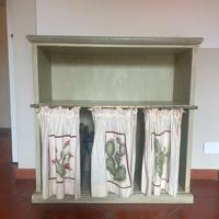 Mobiletto il legno per raccolta differenziata